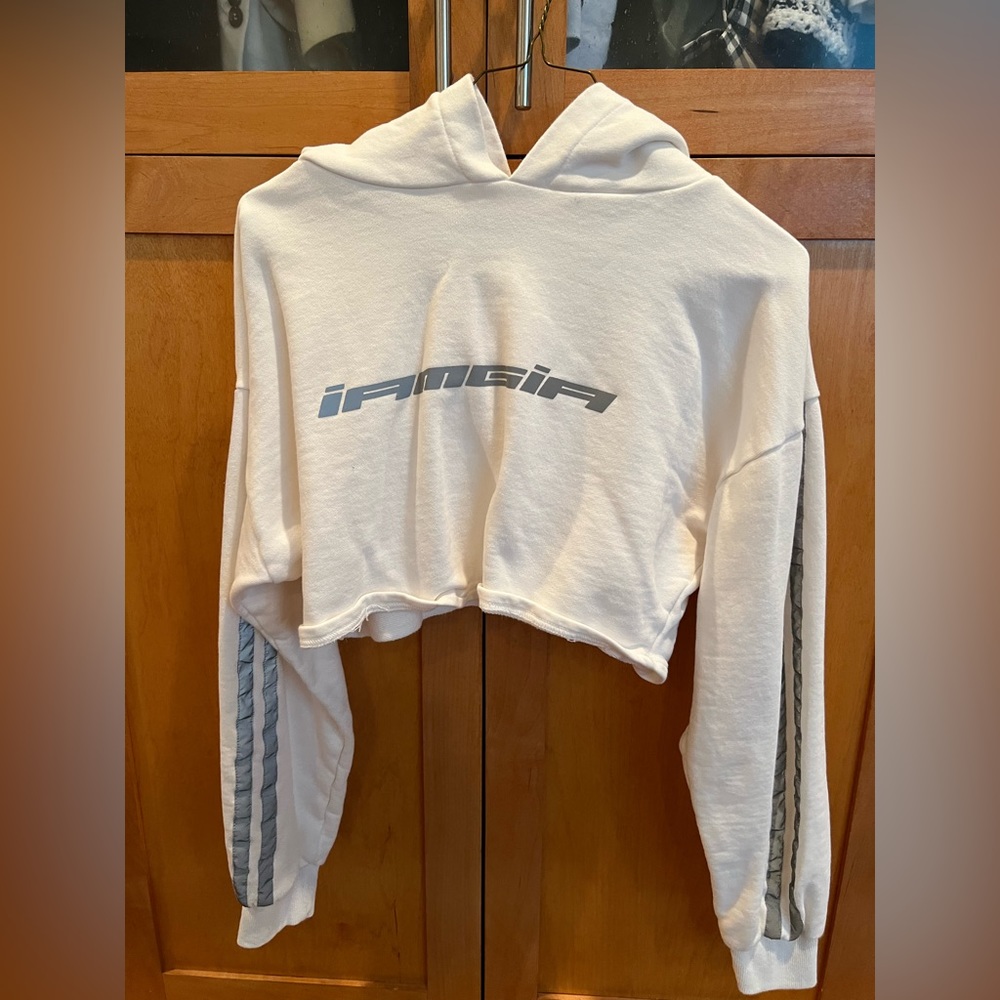 I.AM.GIA reflective cropped hoodie